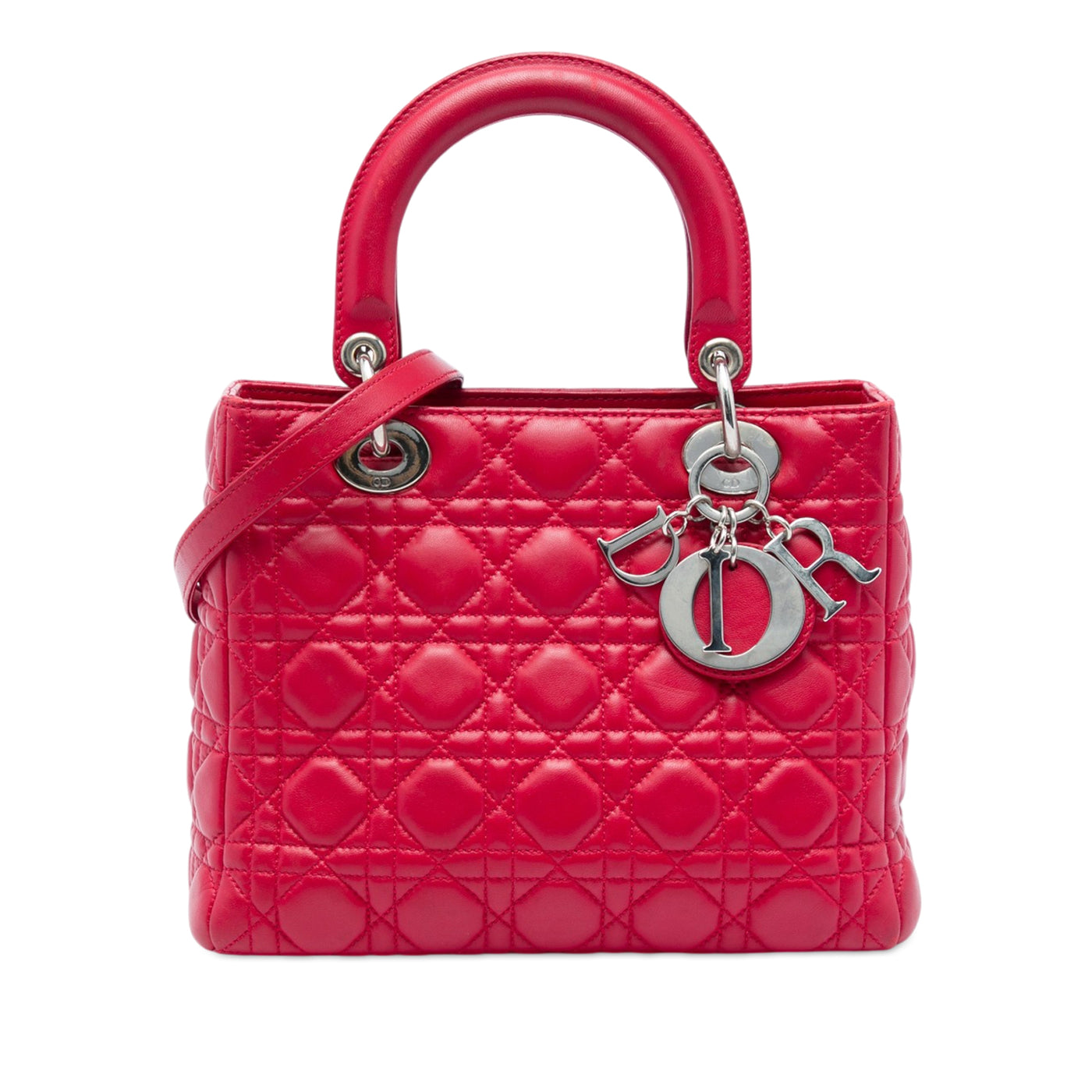 Medium Calfskin Cannage Lady Dior - Image 1