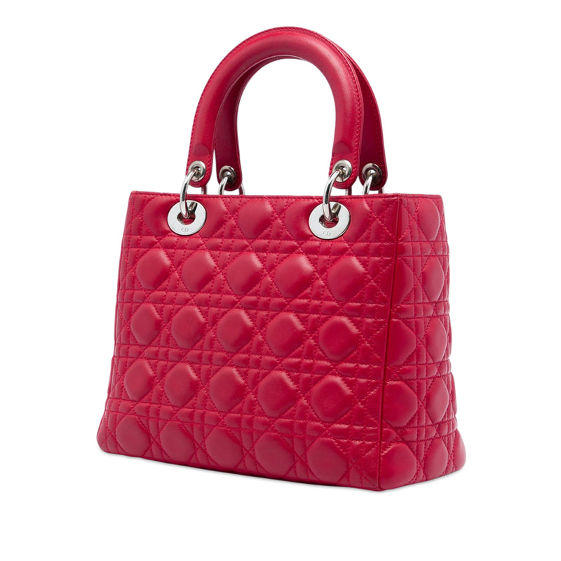 Medium Calfskin Cannage Lady Dior - Image 2