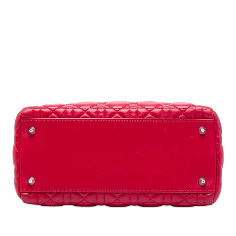 Medium Calfskin Cannage Lady Dior - Image 3