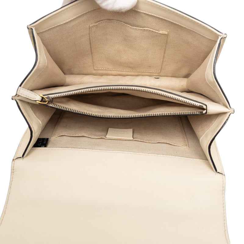 Medium Leather Bamboo Dionysus Web Satchel - Image 4