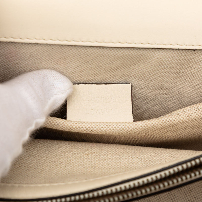Medium Leather Bamboo Dionysus Web Satchel - Image 6