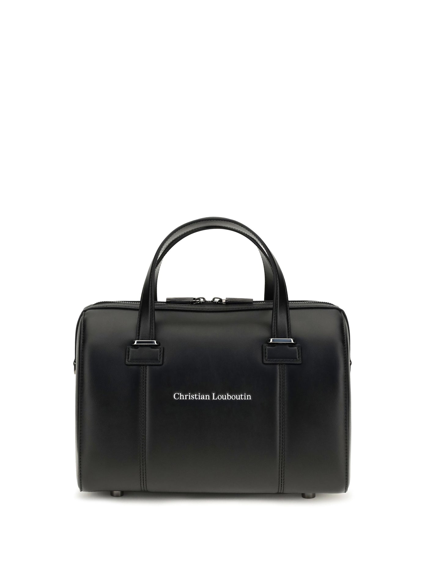 Christian Louboutin Calf Leather Top Handle Bag — Black Bos Taurus