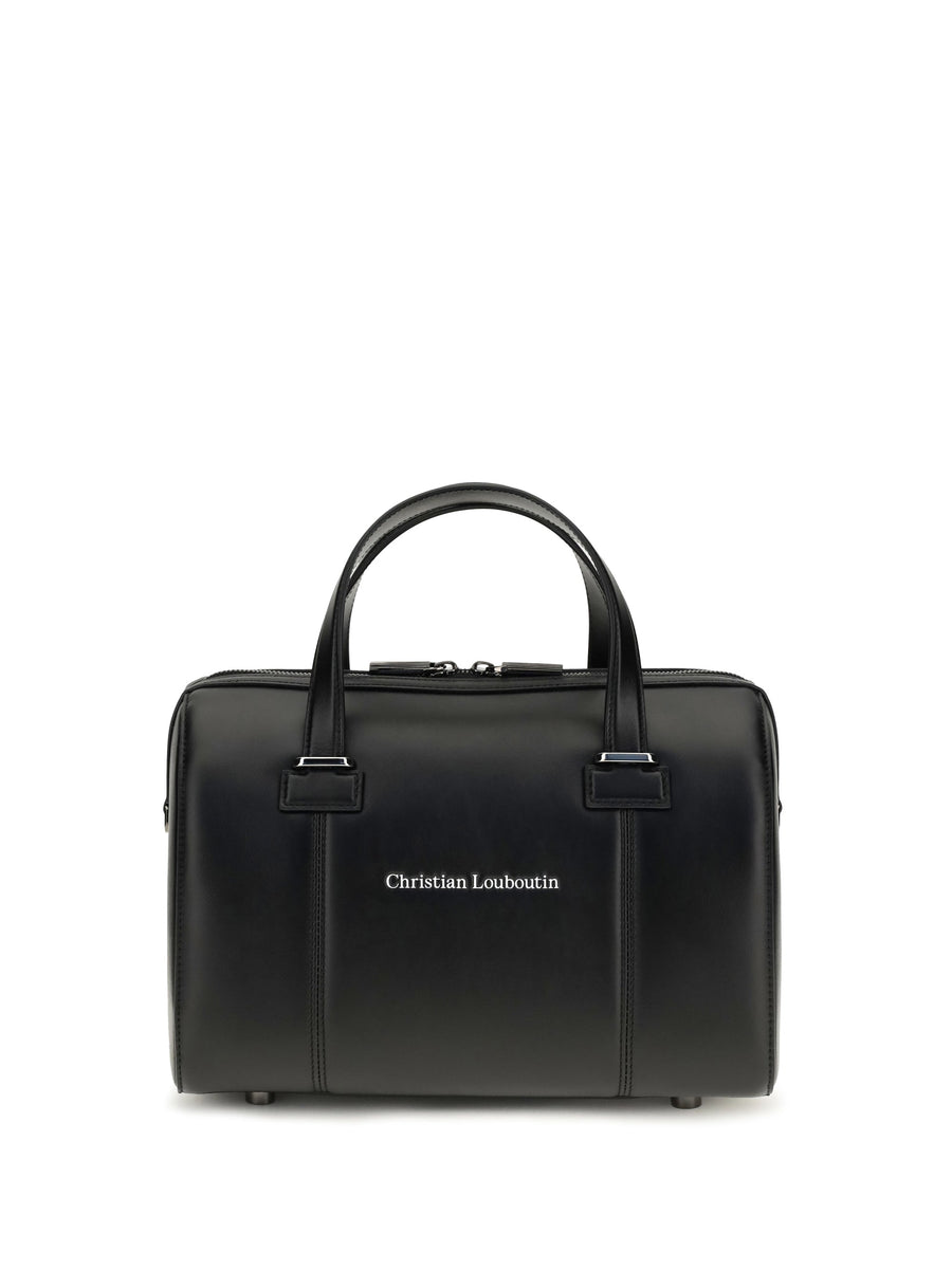 Christian Louboutin Calf Leather Top Handle Bag — Black Bos Taurus