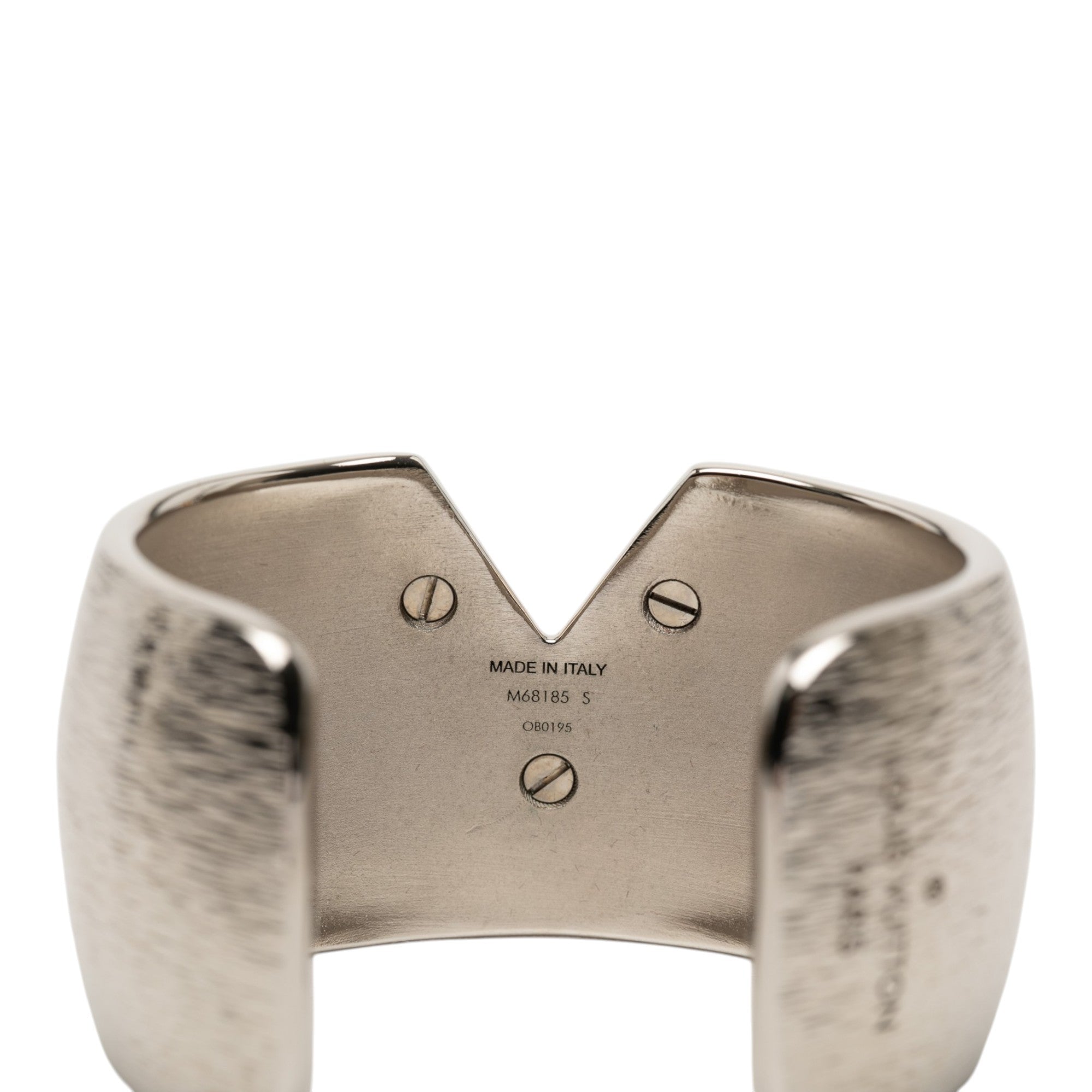 Textured Brass Essential V Colorama Open Cuff Bracelet - Image 5