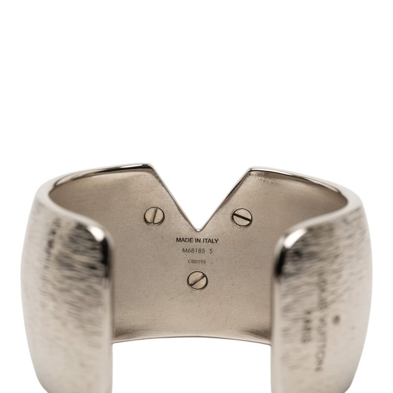 Textured Brass Essential V Colorama Open Cuff Bracelet - Image 5