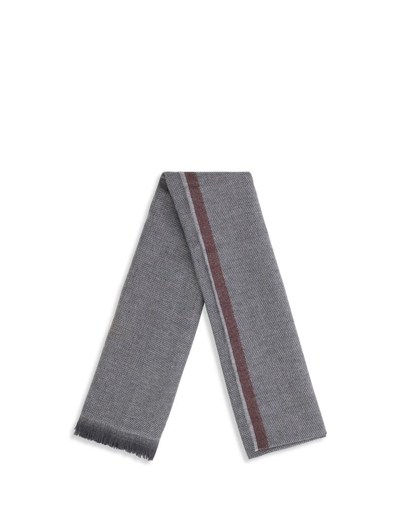 Brunello Cucinelli Cashmere Scarf — Gray Scarfs