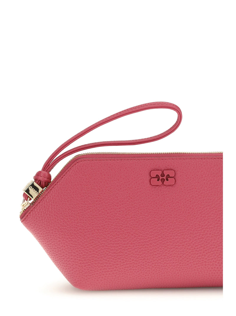 Ganni Bou Clutch — Red Recycled Polyester