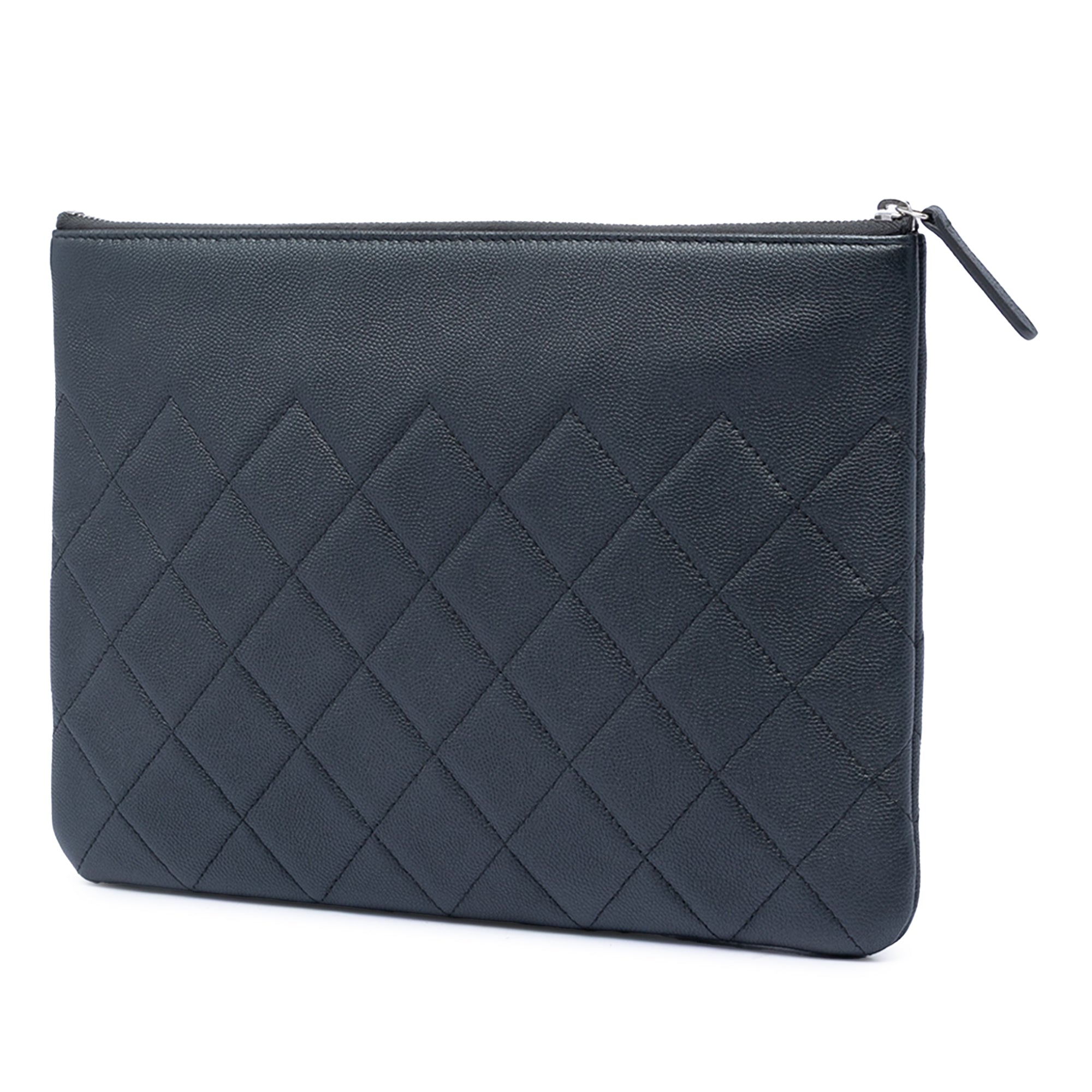 Medium CC Quilted Caviar O Case Clutch - Image 2