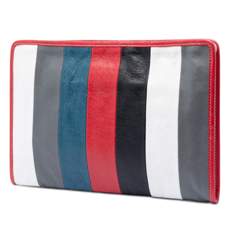 Lambskin Striped Bazar Clutch - Image 2