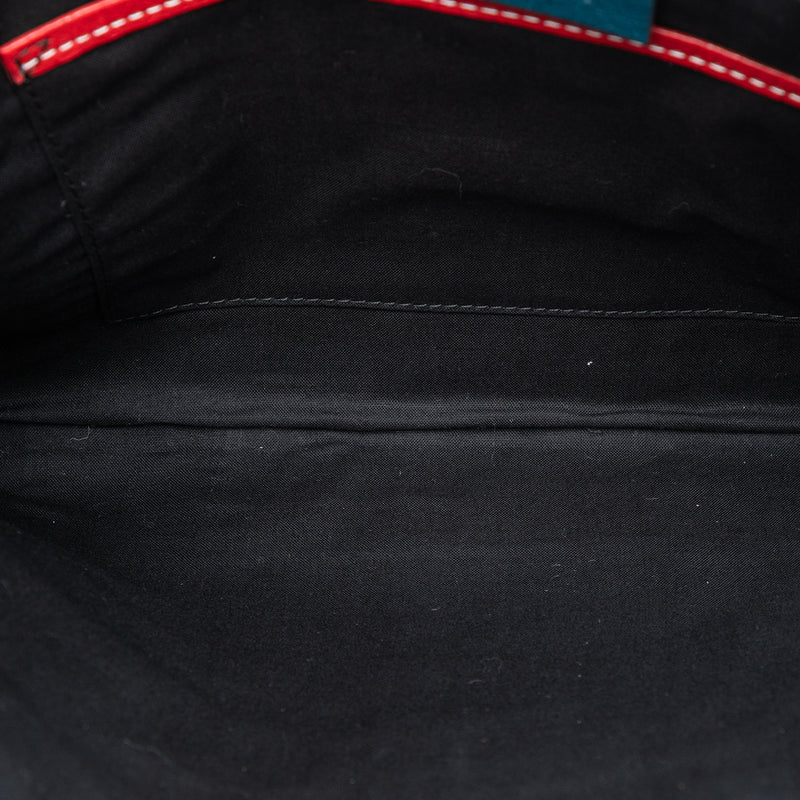 Lambskin Striped Bazar Clutch - Image 4