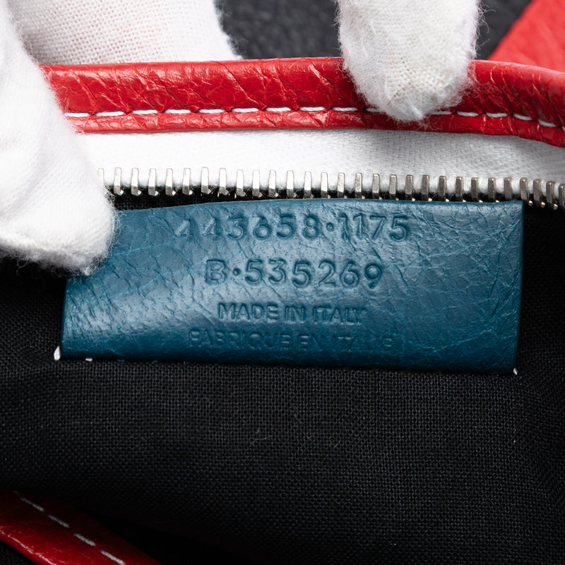 Lambskin Striped Bazar Clutch - Image 6