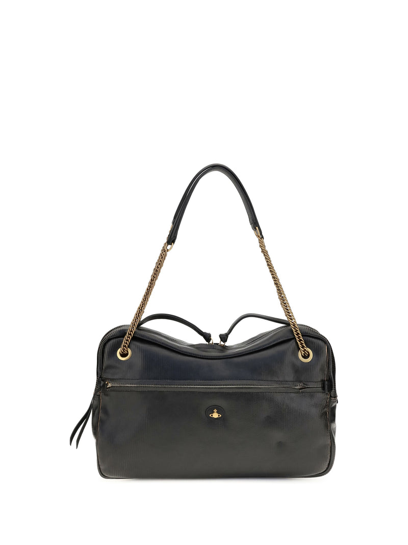 Vivienne Westwood Dolce Shoulder Bag — Black Calf Leather