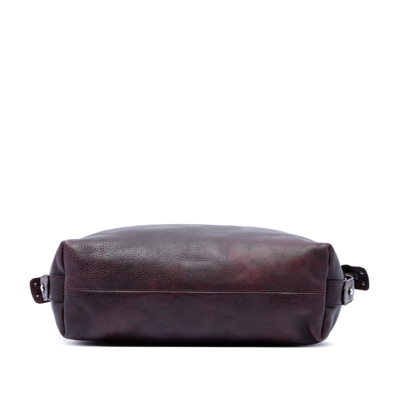 Medium Leather Bamboo Bar Tote - Image 3