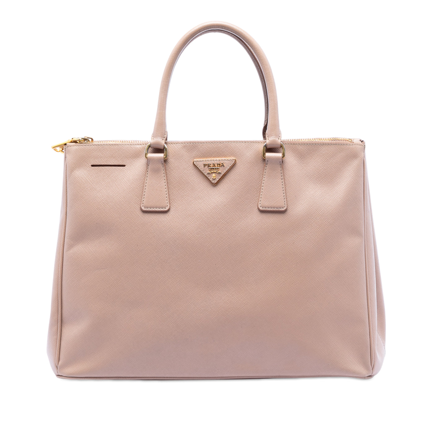 Large Saffiano Lux Galleria Double Zip Satchel - Image 1