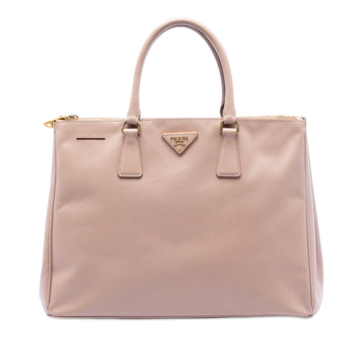 Large Saffiano Lux Galleria Double Zip Satchel - Image 1
