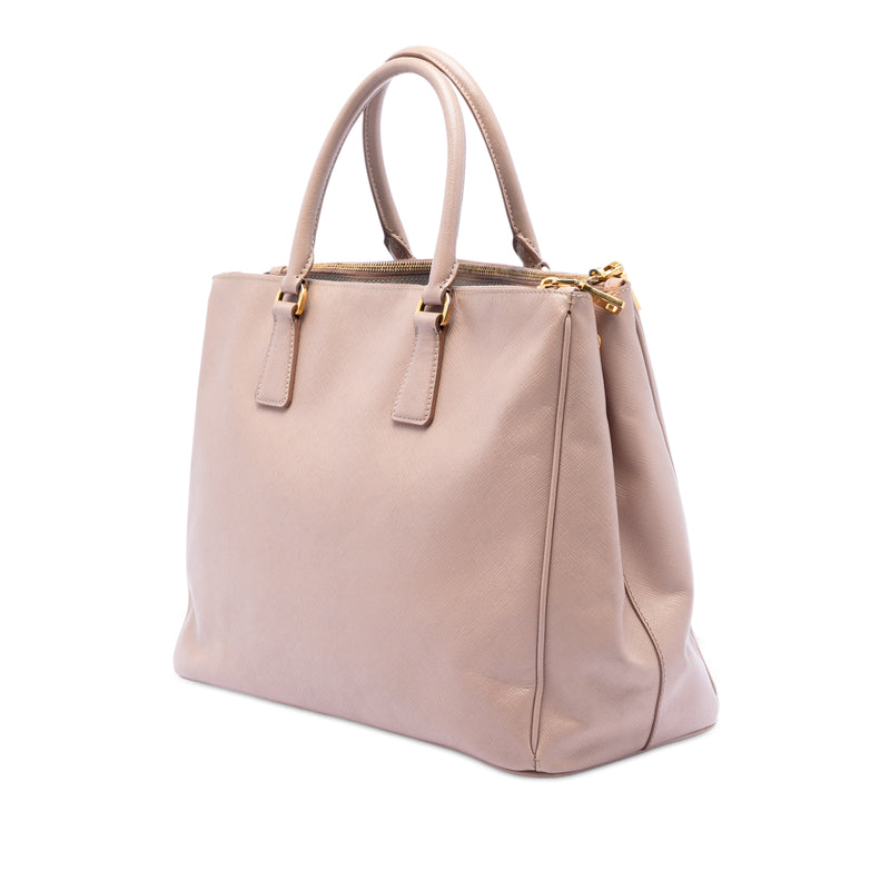 Large Saffiano Lux Galleria Double Zip Satchel - Image 2