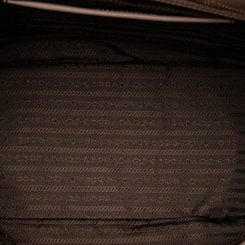Large Saffiano Lux Galleria Double Zip Satchel - Image 4