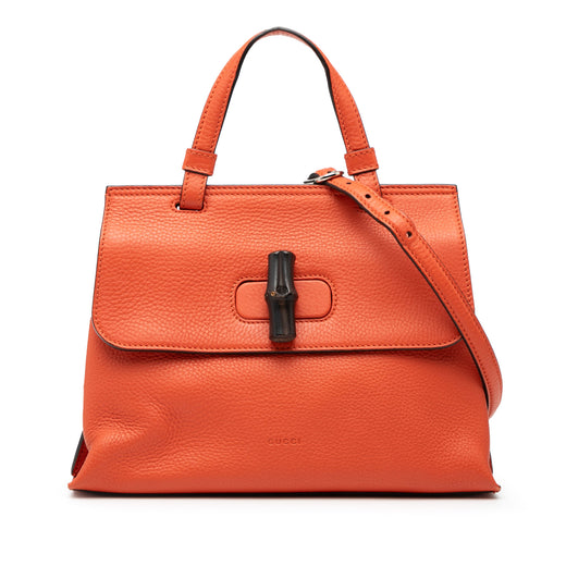 Small Calfskin Bamboo Daily Satchel - Image 1