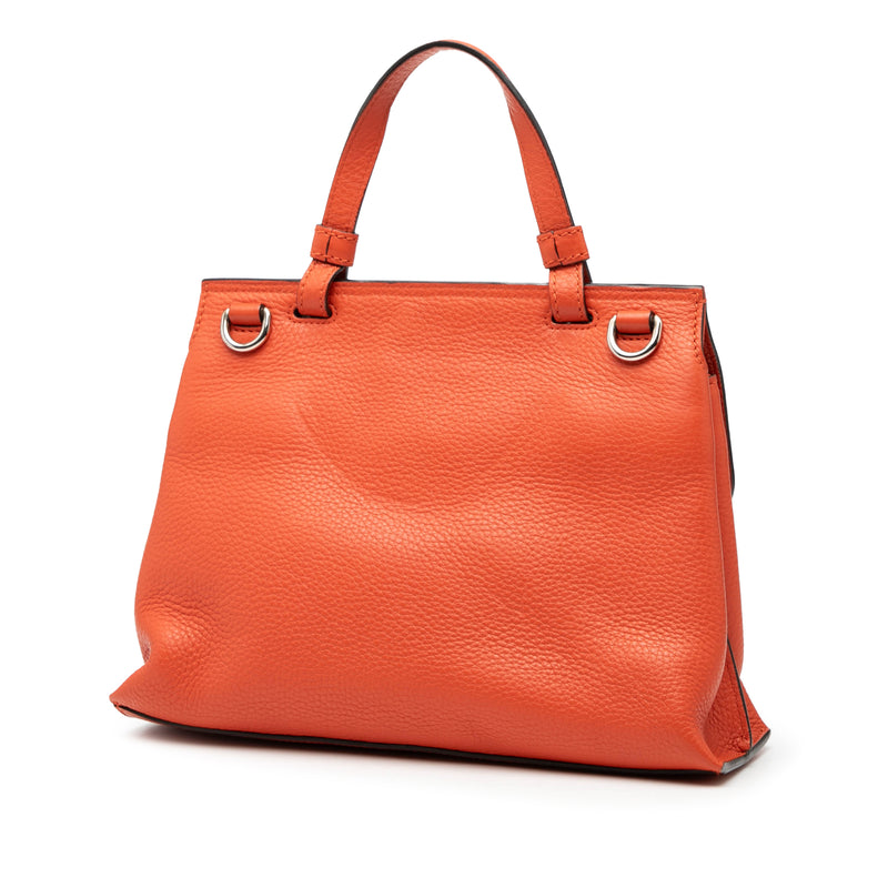 Small Calfskin Bamboo Daily Satchel - Image 2