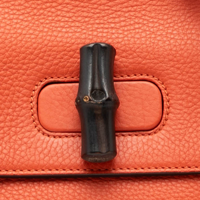 Small Calfskin Bamboo Daily Satchel - Image 6