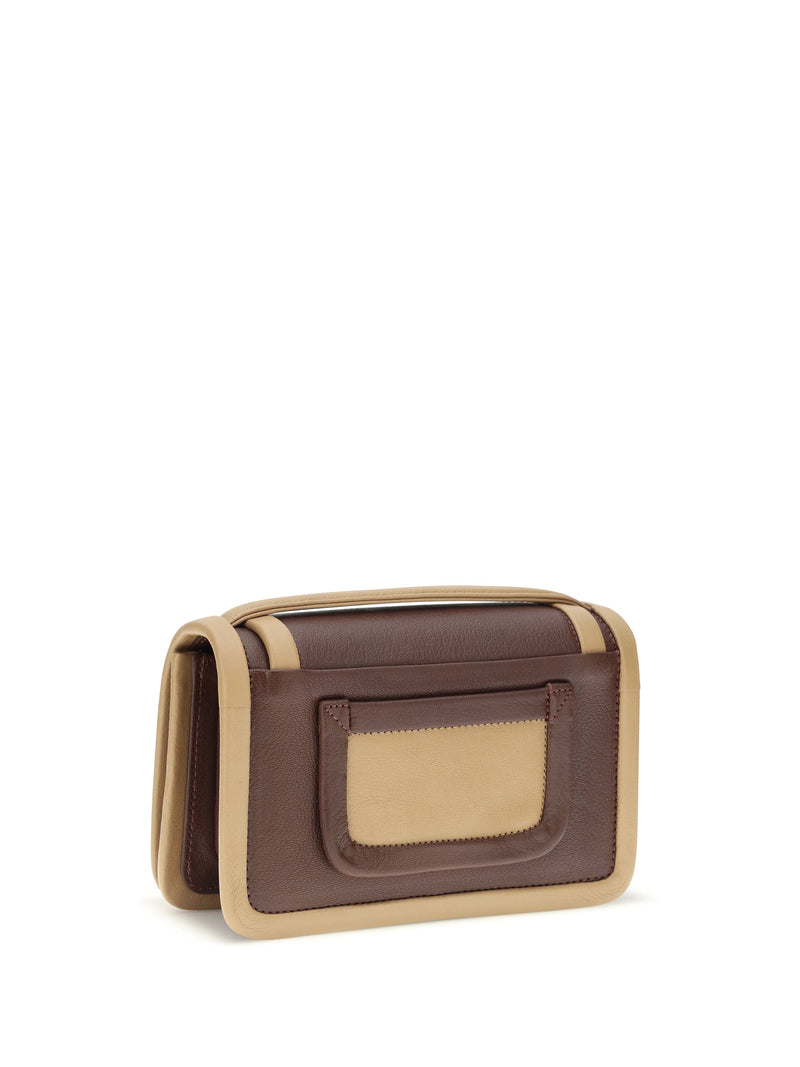 Pierre Hardy Shoulder Bag — Burgundy Calf Leather