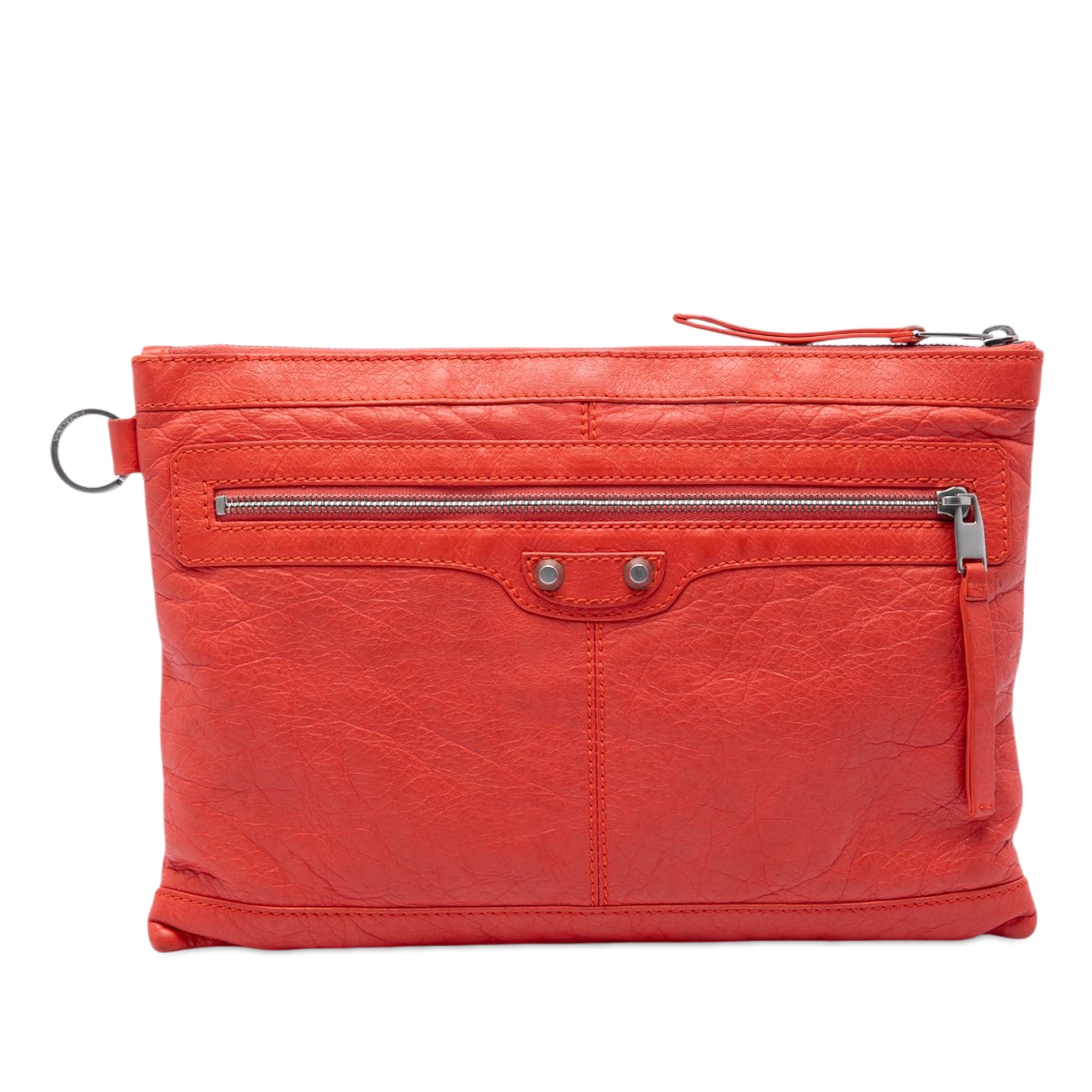 Lambskin Motocross Classic Clip M Clutch - Image 1
