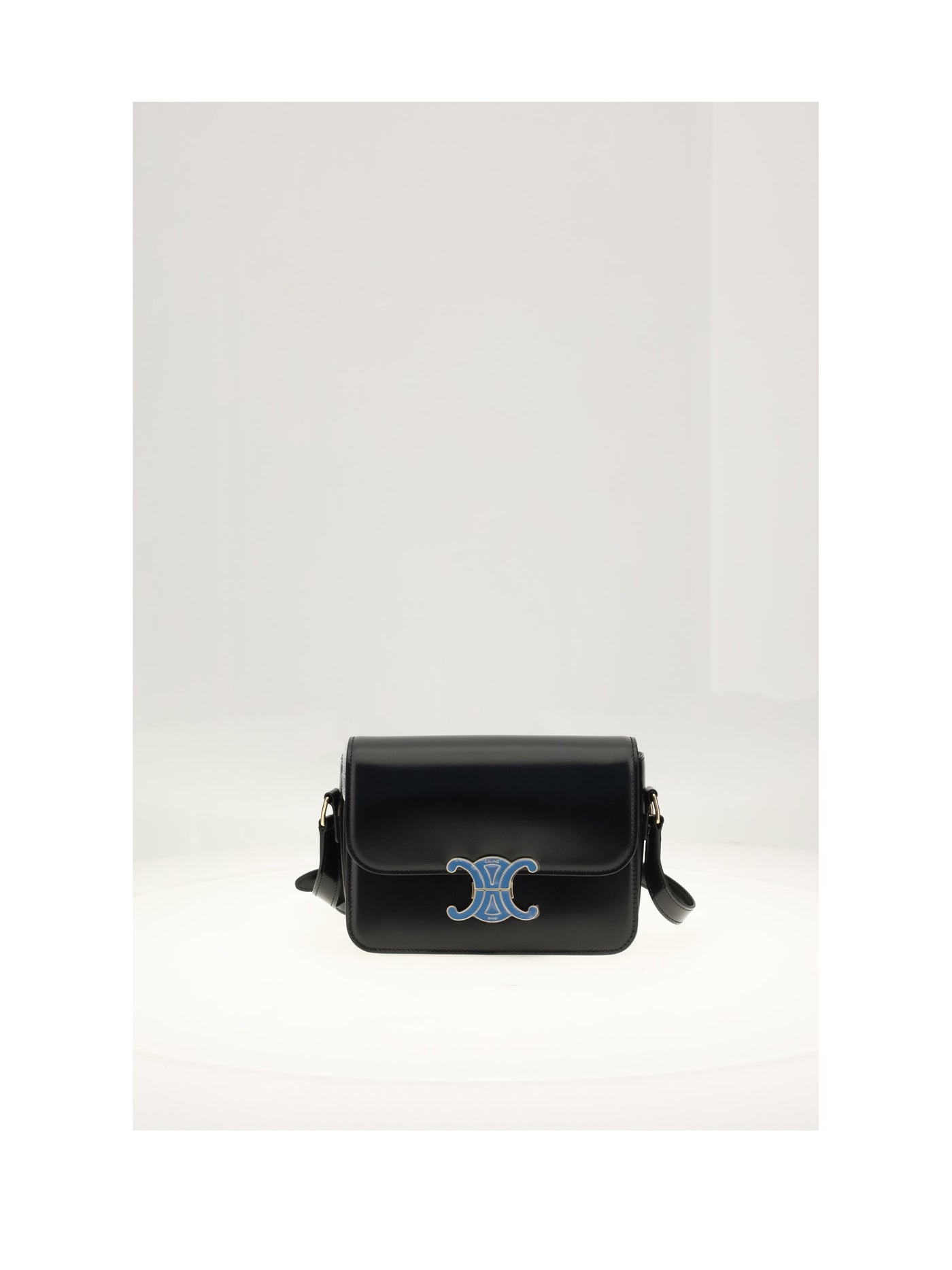 Celine Shoulder Bag — Black Calf Leather (bos Taurus)