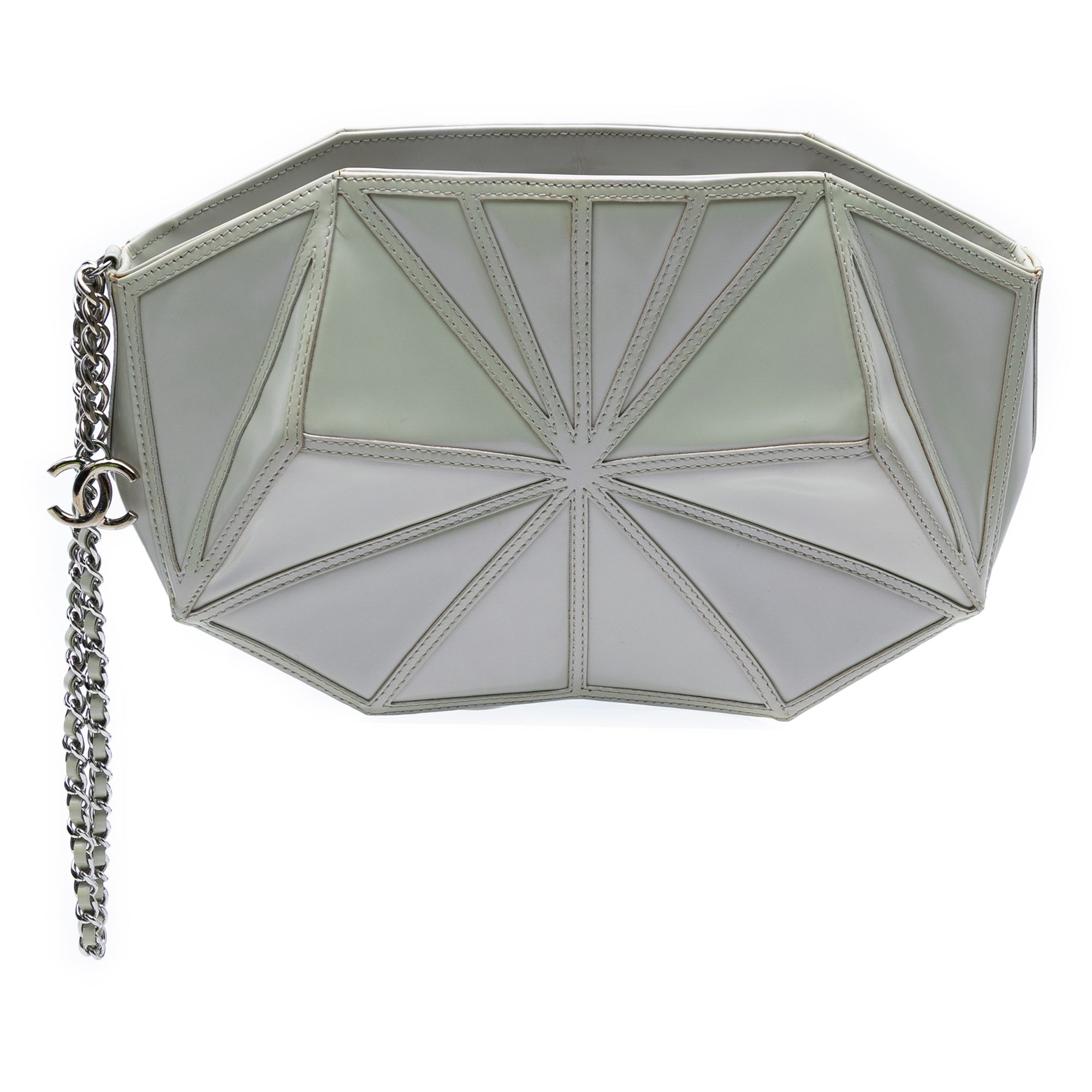 Pearlescent Lambskin Midnight Swim Wristlet Clutch - Image 1