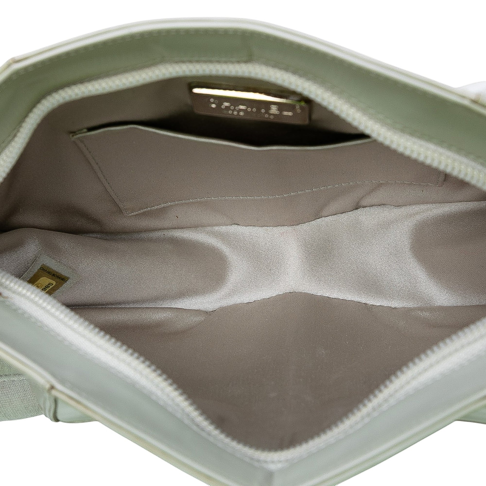 Pearlescent Lambskin Midnight Swim Wristlet Clutch - Image 4