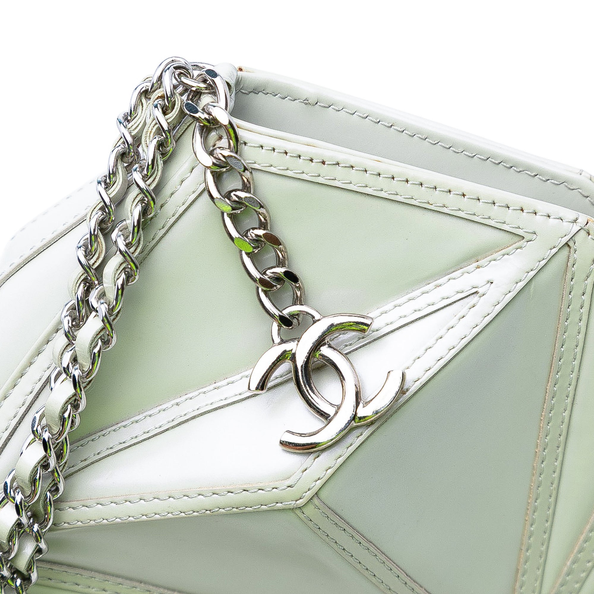 Pearlescent Lambskin Midnight Swim Wristlet Clutch - Image 5