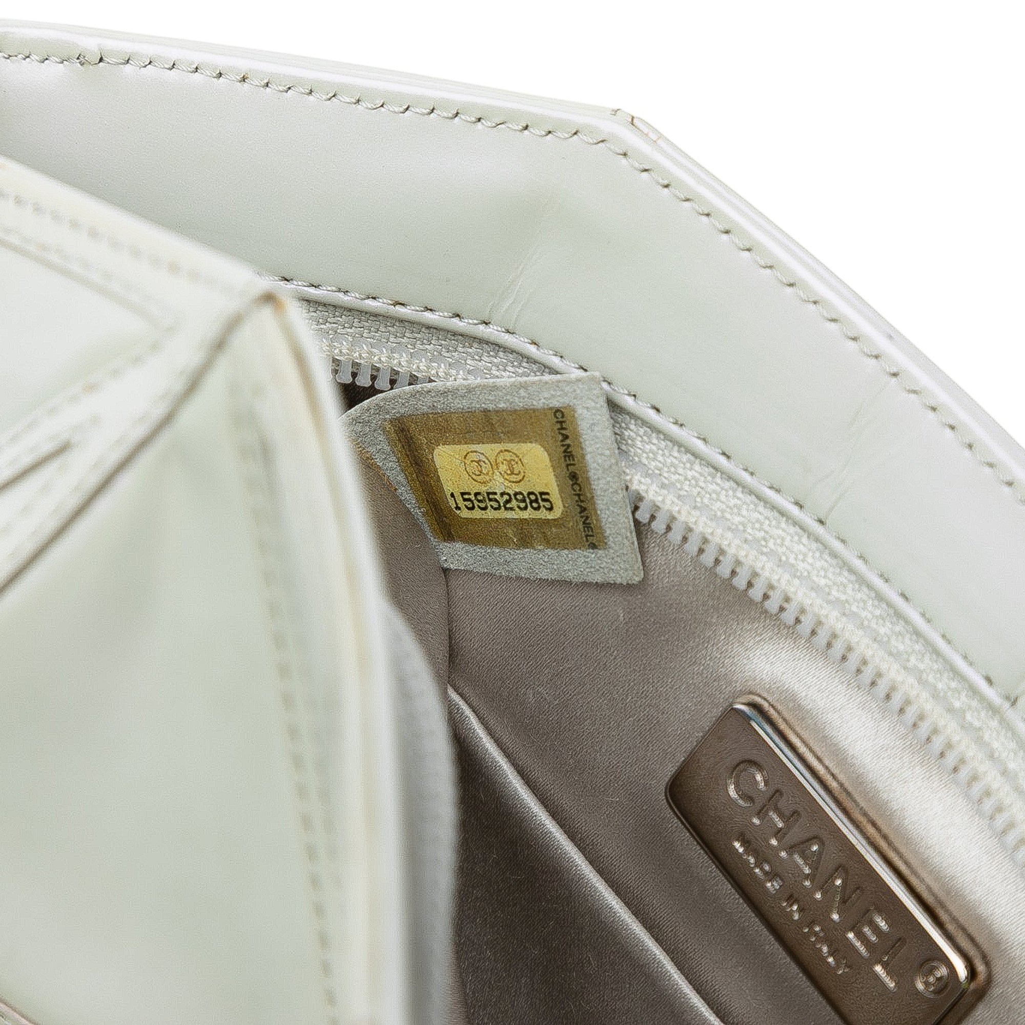 Pearlescent Lambskin Midnight Swim Wristlet Clutch - Image 6