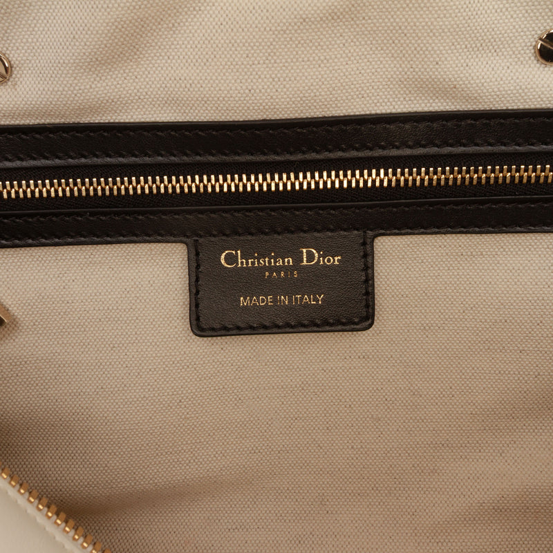 Medium Leather Cannage Dior Vibe Zip Bowling Bag - Image 5