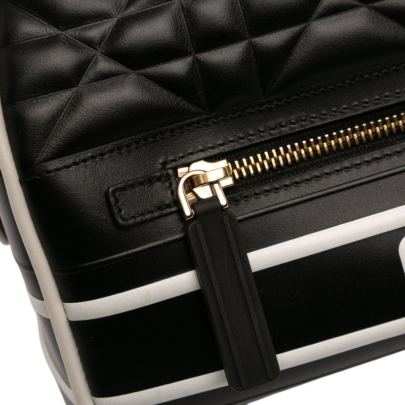 Medium Leather Cannage Dior Vibe Zip Bowling Bag - Image 7