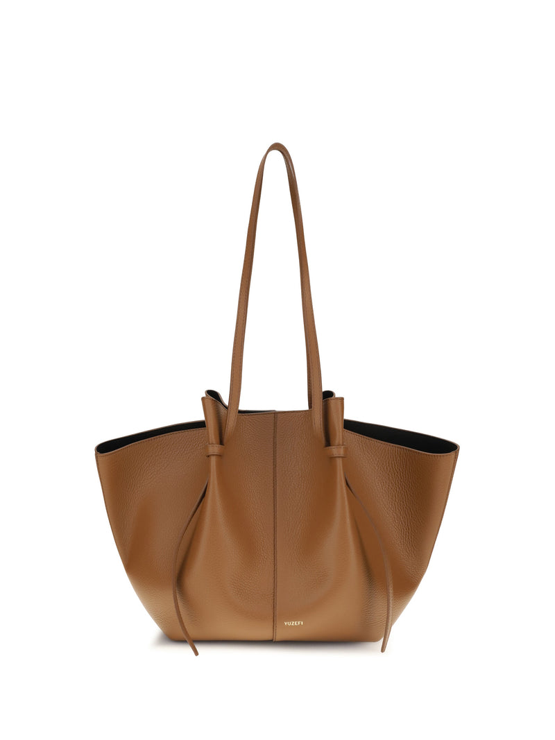 Yuzefi Tote Bag — Brown Calf Leather