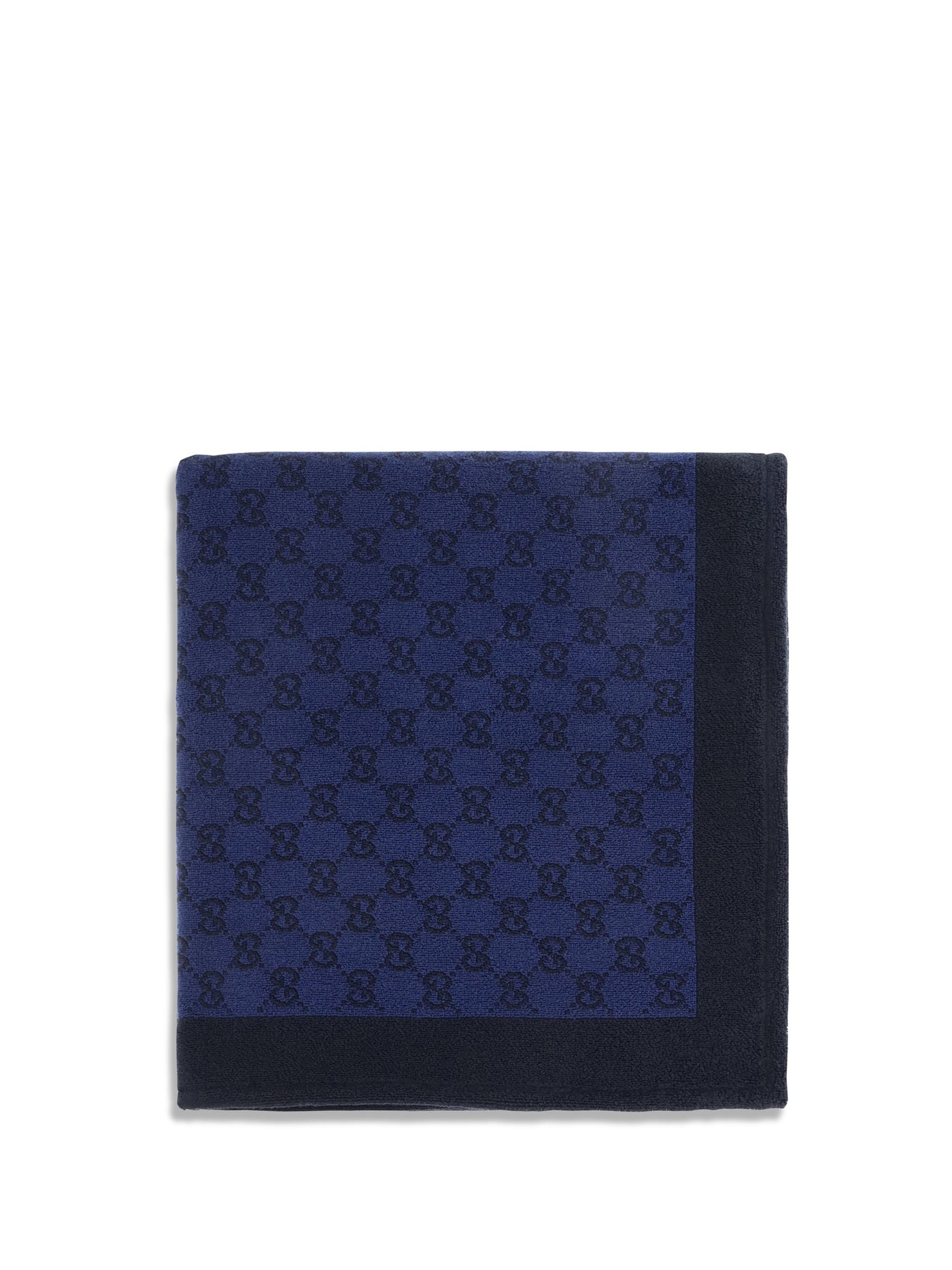 Gucci Gg Cotton Terry Scarf — Navy Scarfs