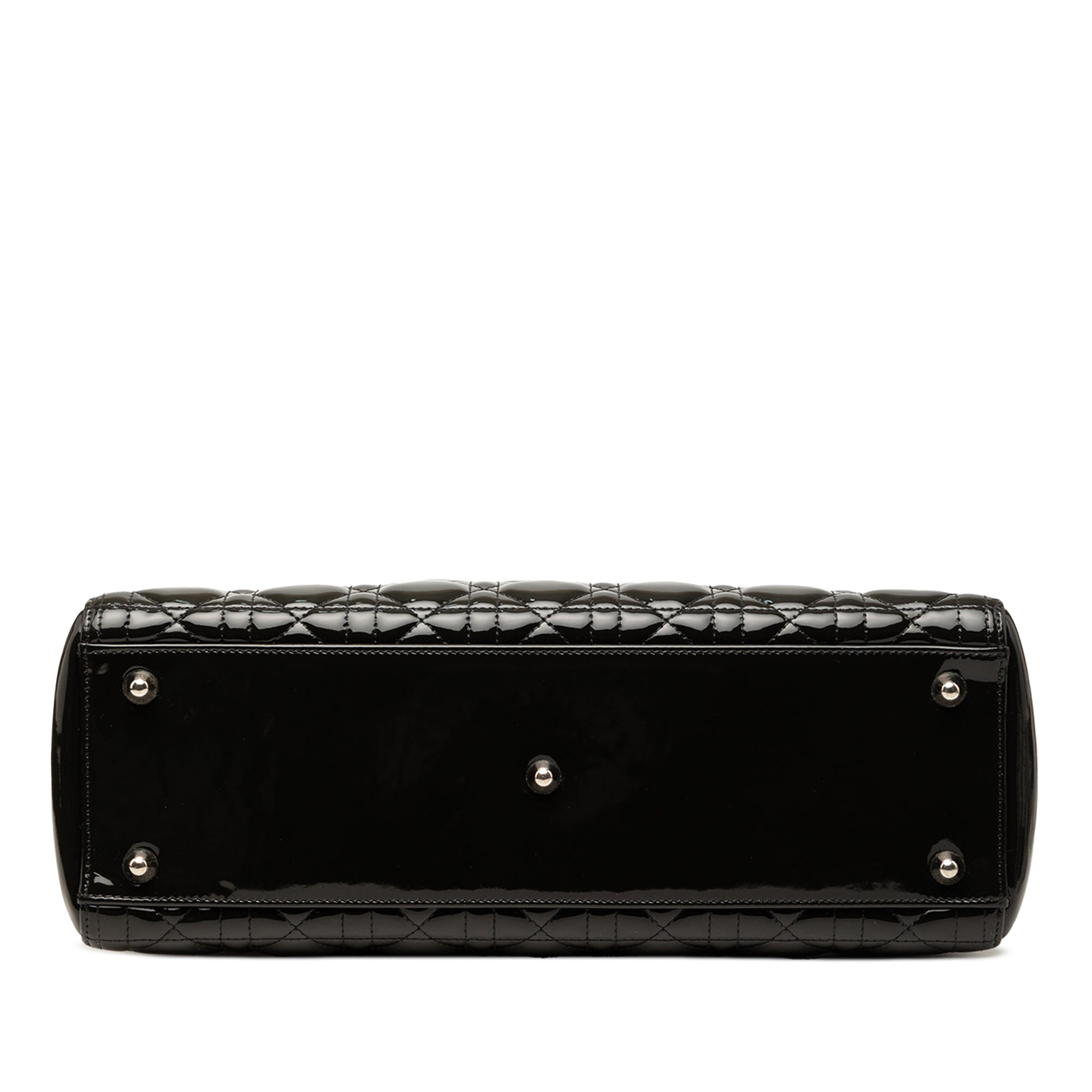 Large Patent Cannage Lady Dior - Image 3