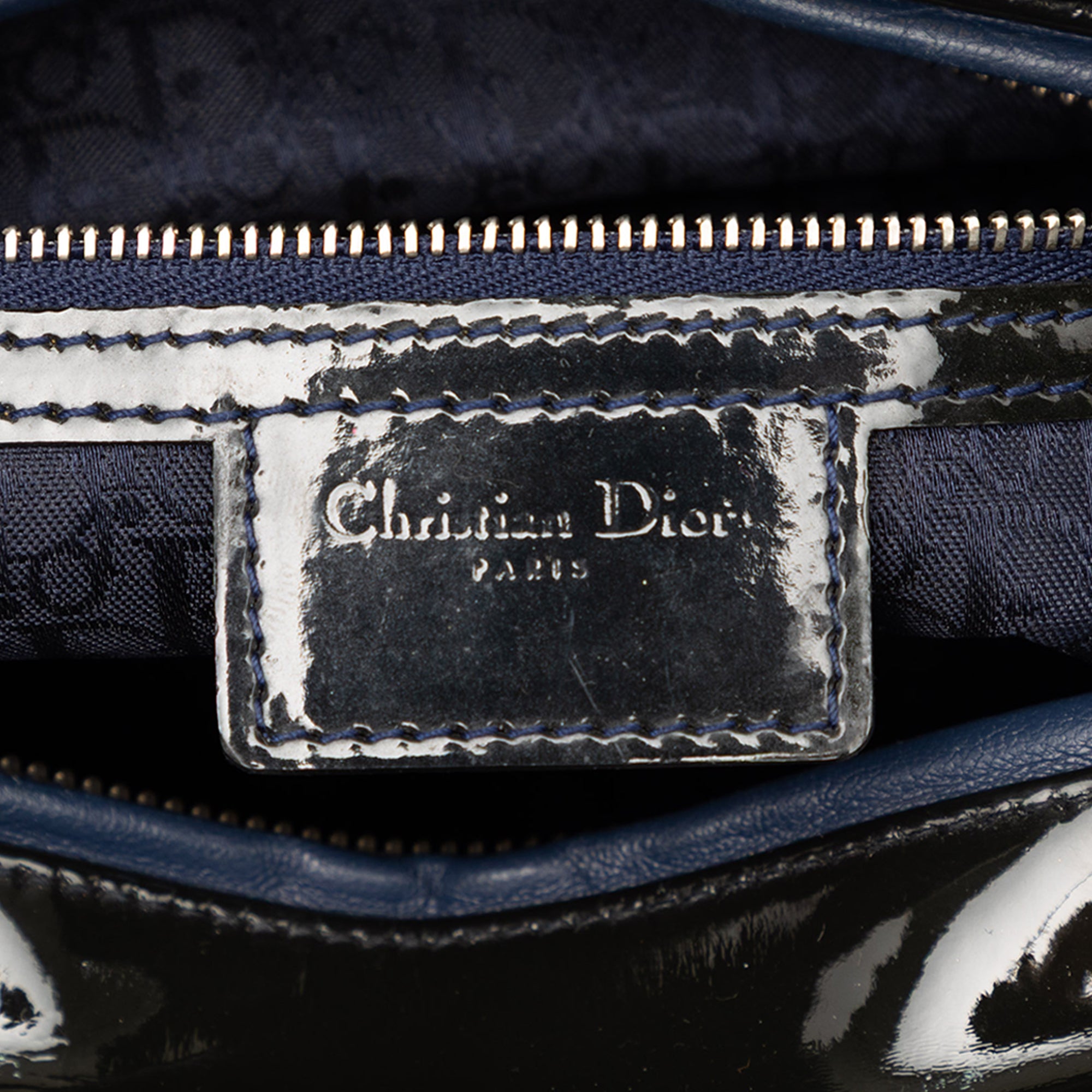 Large Patent Cannage Lady Dior - Image 5
