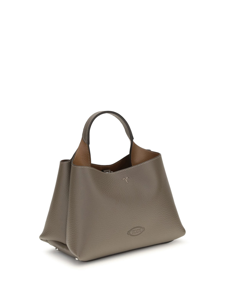 Tods Shoulder Bag — Beige Calf Leather