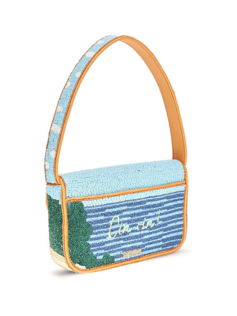 Staud Shoulder Bag — Multicolor Rayon