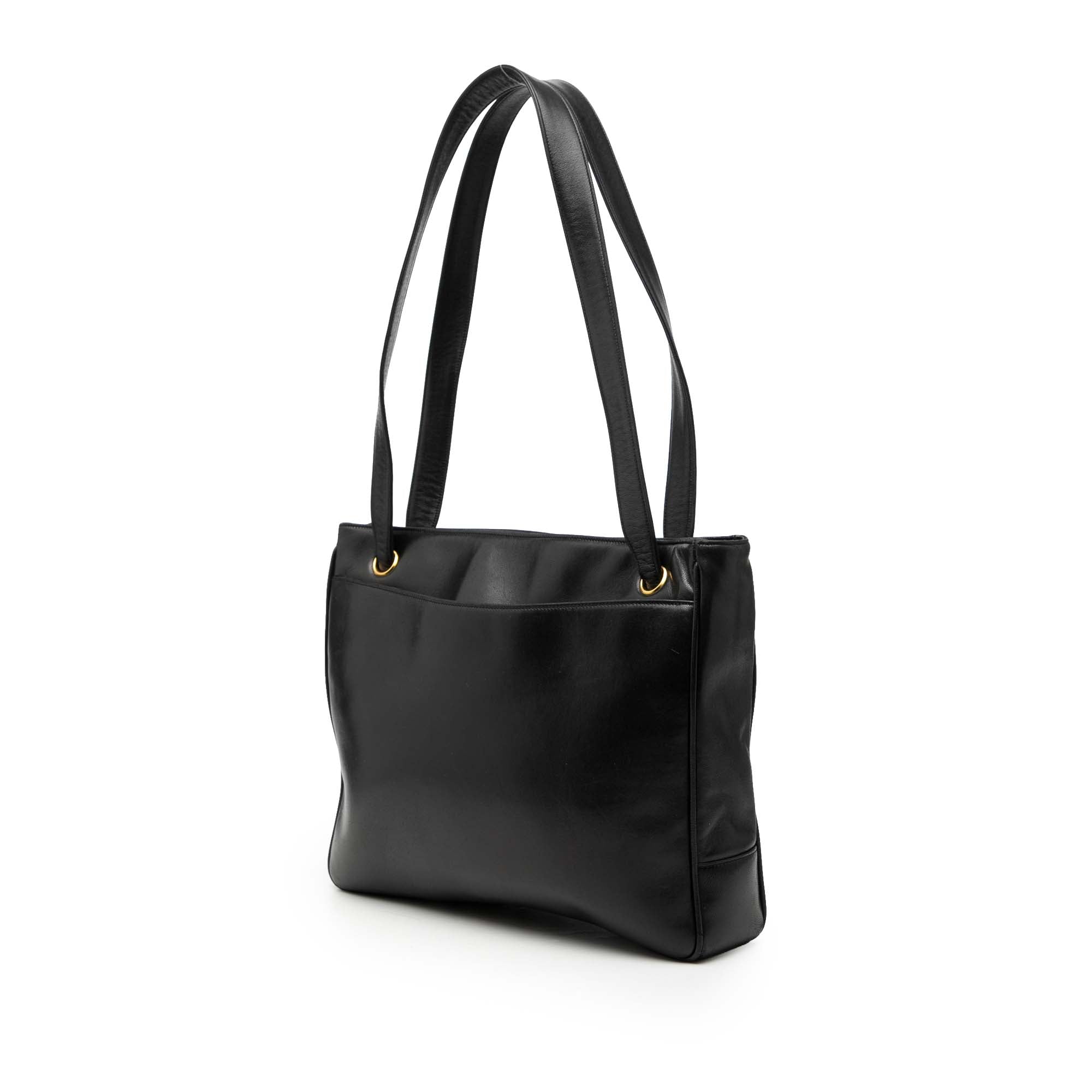 Lambskin CC Studded Logo Tote - Image 2