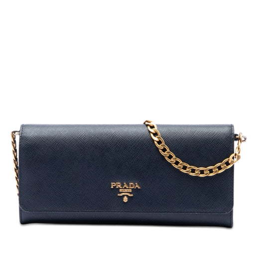 Saffiano Lux Wallet On Chain - Image 1