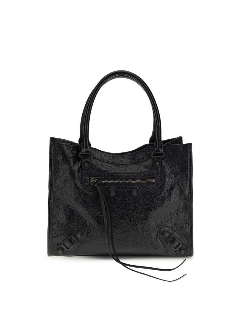 Balenciaga Le City Mini Tote Bag — Black Lambskin