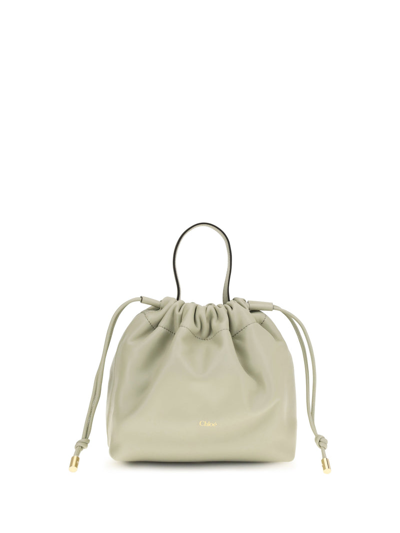 Chloé Icons Shoulder Bag — Gray Lambskin