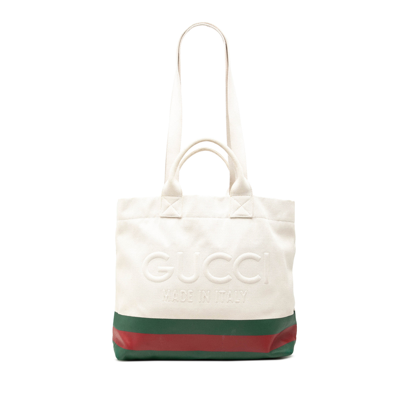 Canvas Web Embossed Logo Tote - Image 1