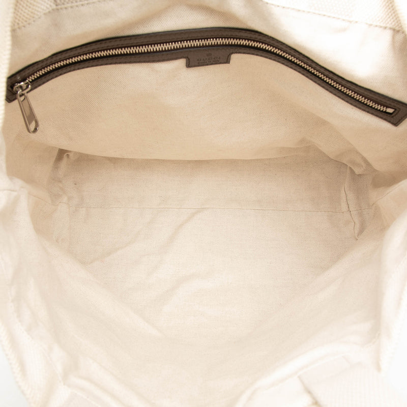 Canvas Web Embossed Logo Tote - Image 4