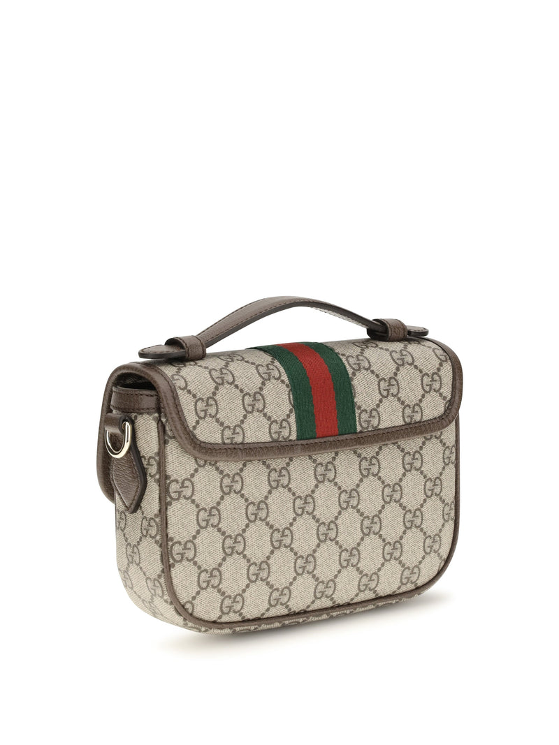 Gucci Ophidia Shoulder Bag — Beige Fabric