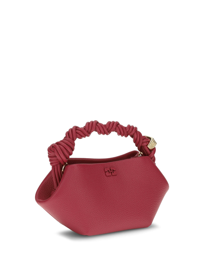 Ganni Bou Shoulder Bag — Red Recycled Polyester
