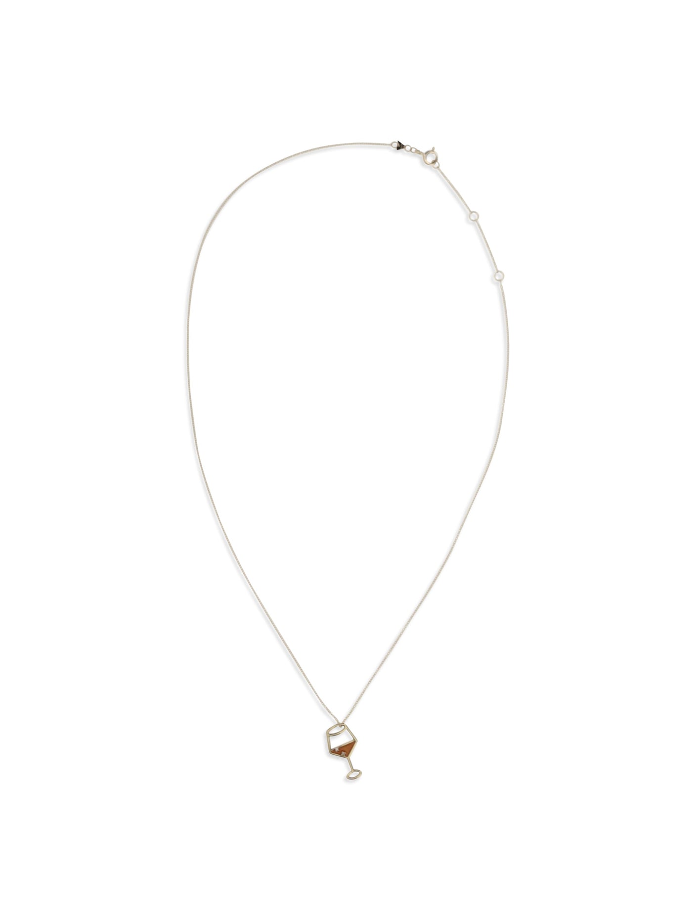 Aliita Spritz Brillante Necklace — Orange Sterling Silver Necklaces