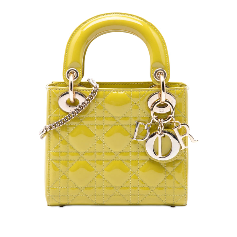 Mini Patent Cannage Lady Dior