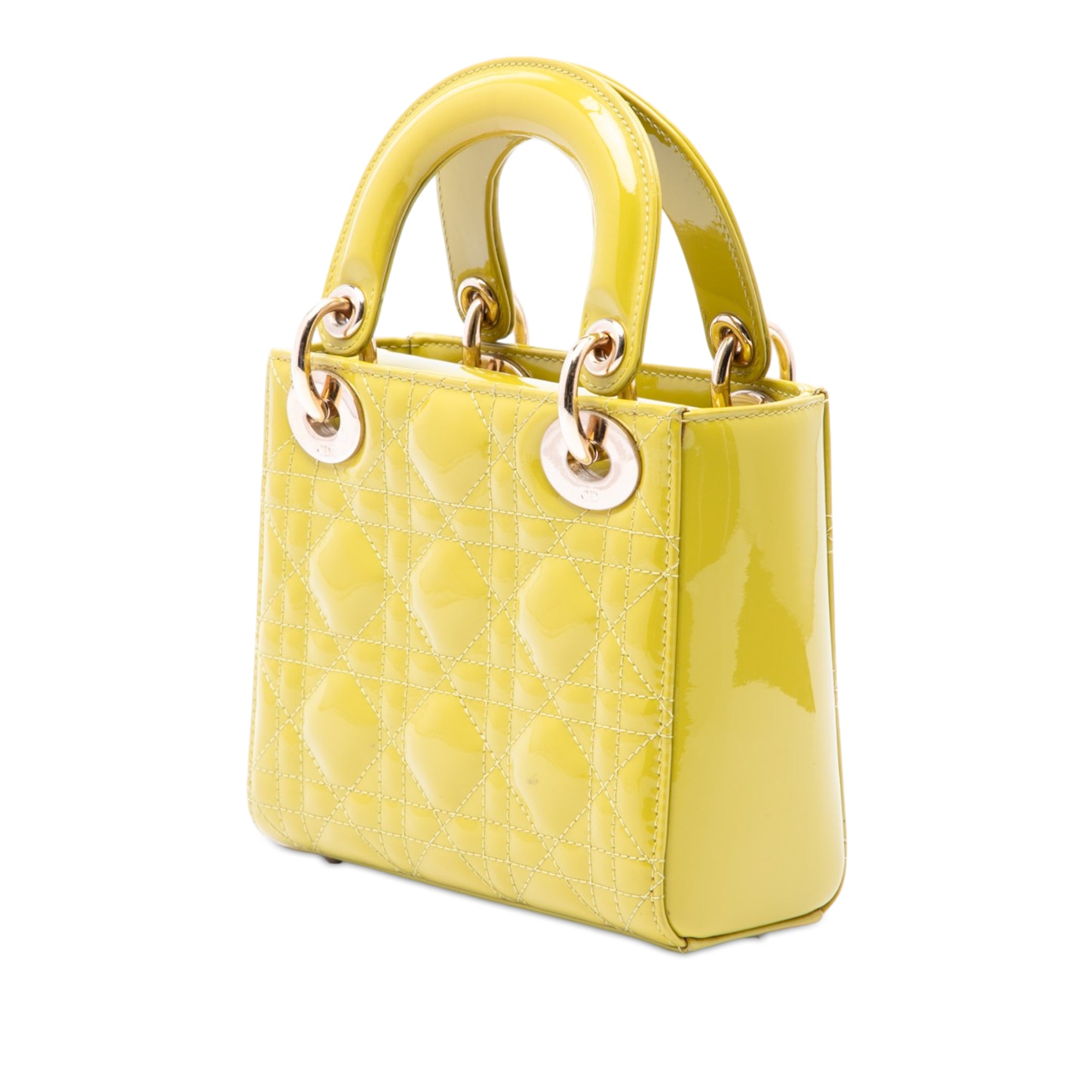 Mini Patent Cannage Lady Dior - Image 2